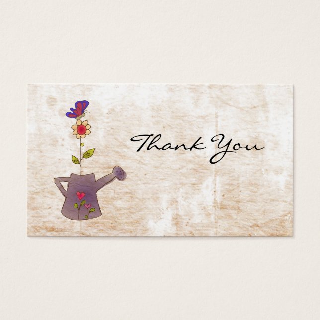 Fleur et papillon merci (Devant)