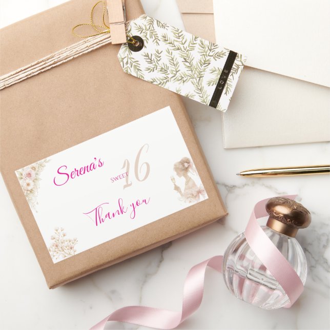 Fleur Étiquette de Cadeau d'Anniversaire Douce Rêv (Cadeaux)