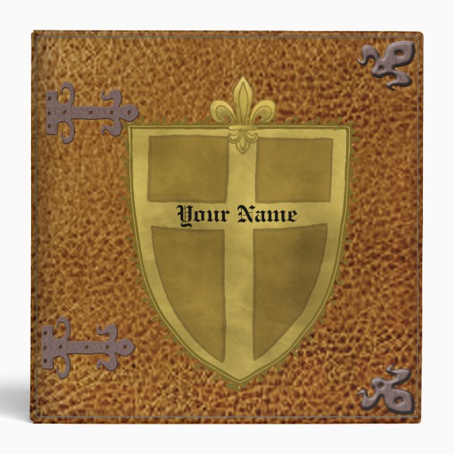 Fleur Family Crest Surname Binder (Front)