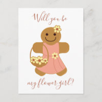 Fleur Fille pain d'épices | Carte postale