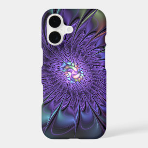 Fleur fractale abstraite moderne colorée tendance