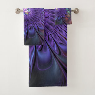 Fleur fractale Abstraite moderne et colorée tendan