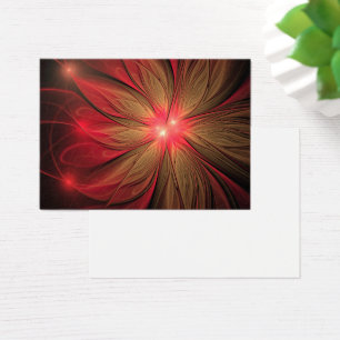 Fleur fractale de fansy rouge