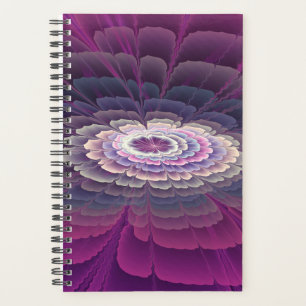 Fleur frappante abstraite fractale couleur rose