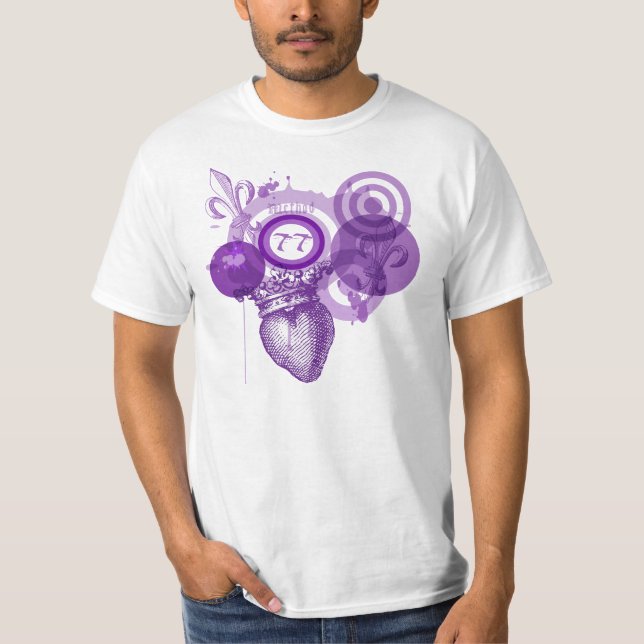 Fleur Heart Graphic T-Shirt (Front)
