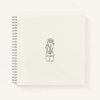 Fleur Jar Carnet beige