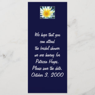 Fleur jaune blanc du matin Enregistrer la carte de