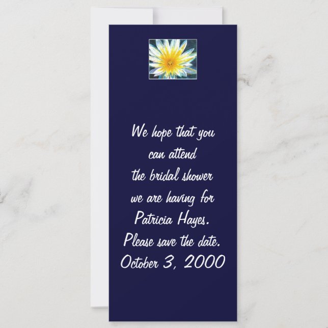 Fleur jaune blanc du matin Enregistrer la carte de (Devant)