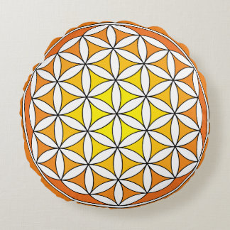 Fleur Jaune de la vie Coussin de méditation