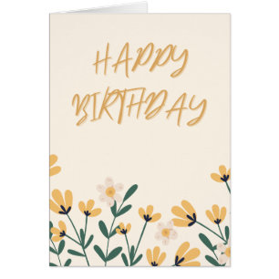 Fleur Jaune - Joyeux anniversaire