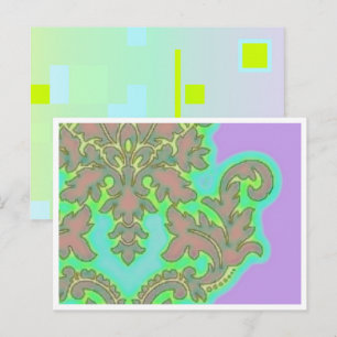 Fleur Lily Avec Carte Postale Bordure