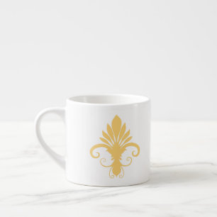 Fleur Lily Gold Espresso Cup