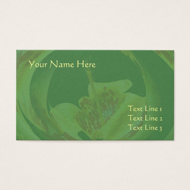 Fleur Lily Jaune tachetée (Devant)