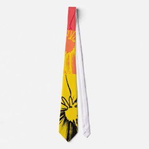 Fleur marguerite Cravate d'art