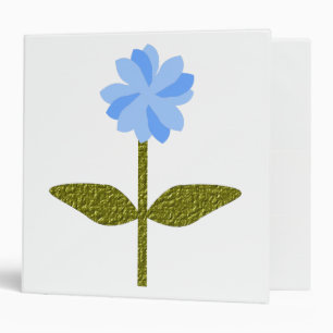 Fleur marguerite Plutôt Bleu Avery Classeur