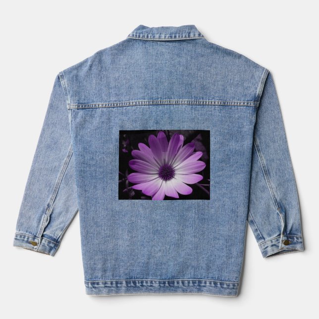 Fleur marguerite violette (Verso)