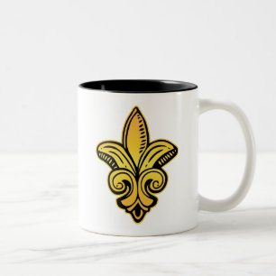 Fleur Medieval - Gold Two-Tone Coffee Mug