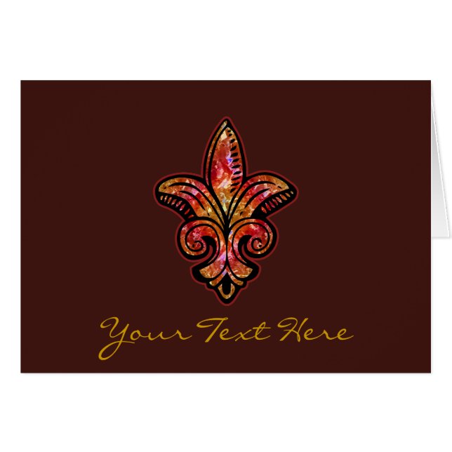 Fleur Medieval - Red (Front Horizontal)