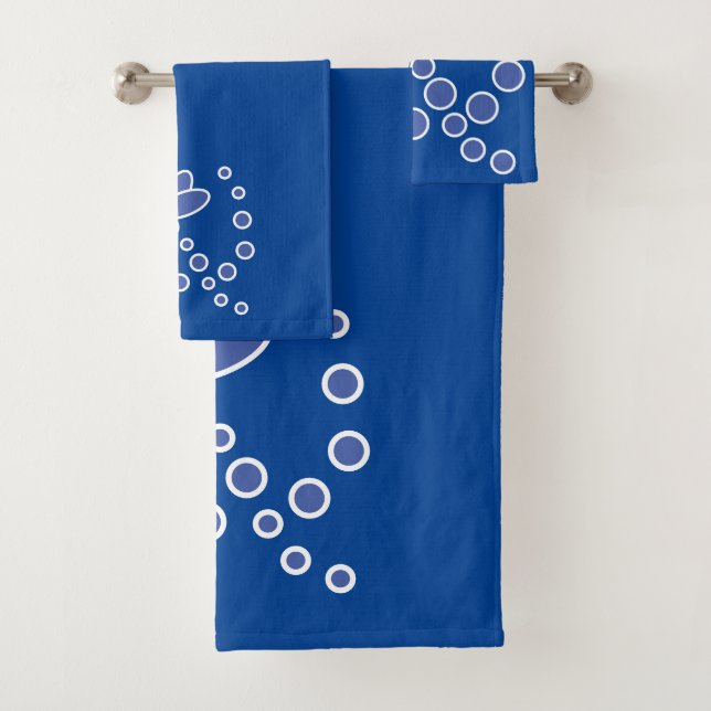 Fleur moderne, bleue profonde et moyenne (En situation)