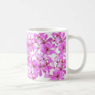 Fleur noire - Mug floral rose