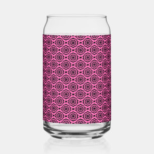 Fleur noire rose Motif sans couture