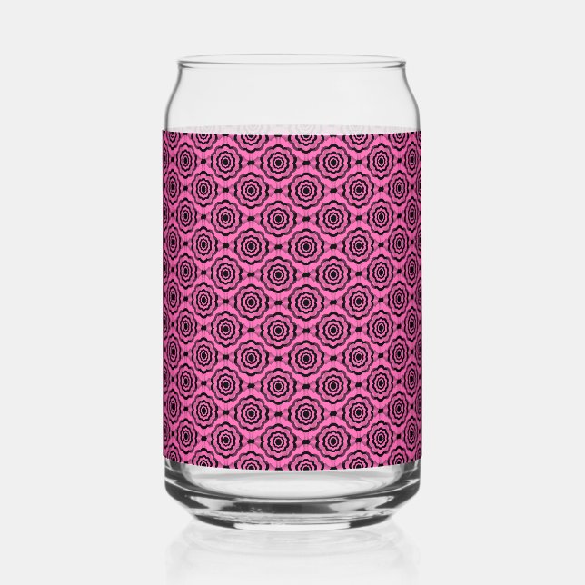 Fleur noire rose Motif sans couture (Recto)