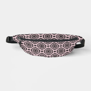 Fleur noire rose Motif sans couture