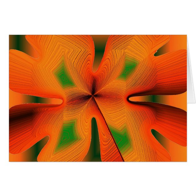 Fleur orange flamboyante (Devant horizontal)