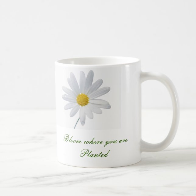 Fleur où vous êtes image plantée de tasse (Droite)