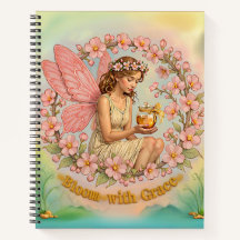 Fleur paisible avec Carnet de grâce