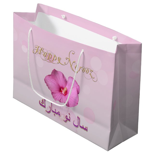 Fleur persane noble de nouvelle année - grand sac (Devant Angle)