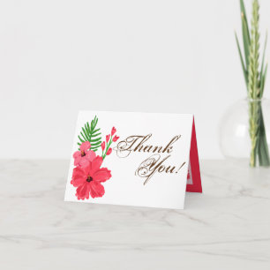 Fleur pliée Hawai de ketmie de ressort de carte de