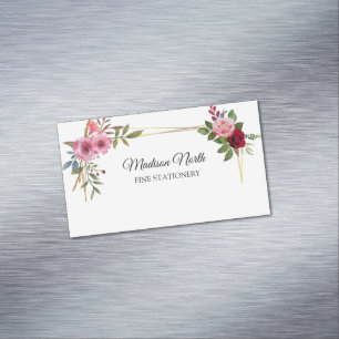 Fleur radieuse   Carte de visite floral