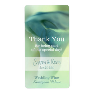 Fleur romantique dans les tons bleus Vin Mariage