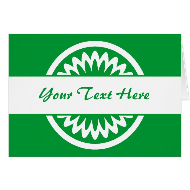 Fleur ronde - Vert d'herbe (Devant horizontal)