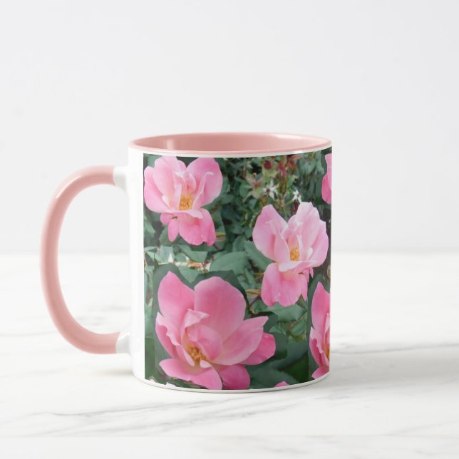 Fleur rose 2 Mug (Gauche)