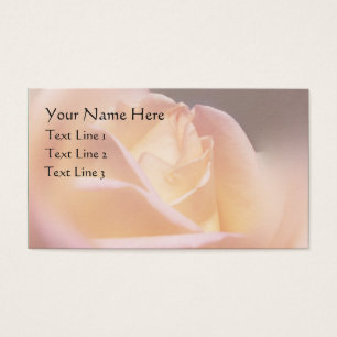 Fleur rose jaune doux Carte de visite