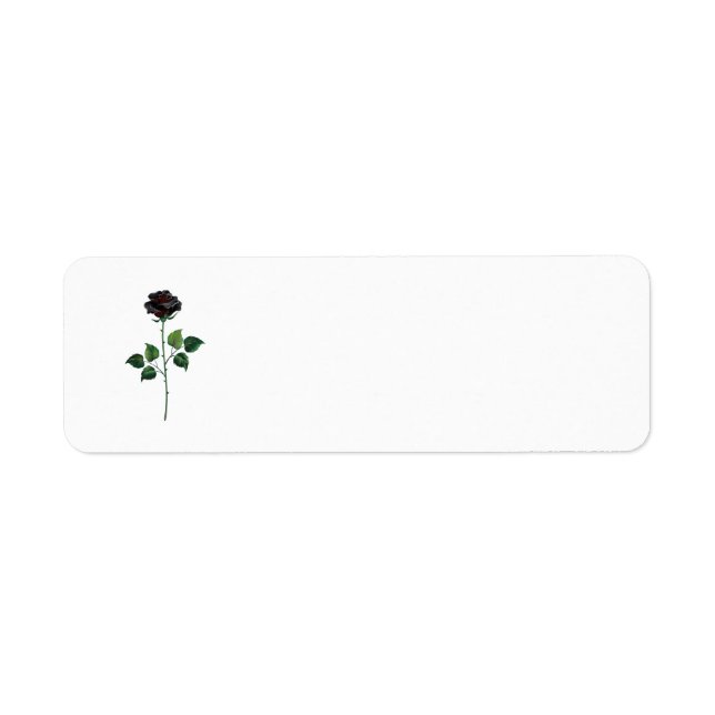 Fleur rose noire (Devant)
