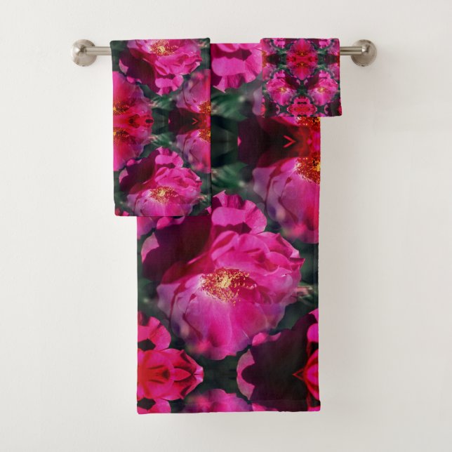 Fleur rose rose Abstraite (En situation)