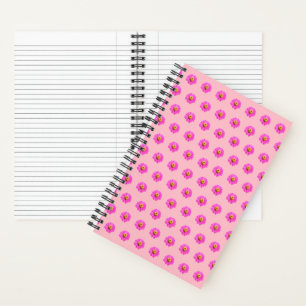 Fleur rose Zinnia Motif sans couture sur Carnet
