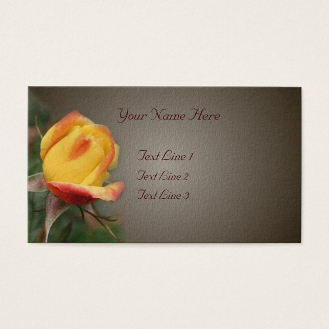 Fleur Rosebud Jaune Brown (Devant)