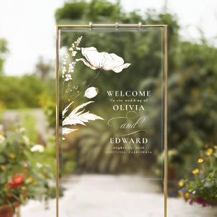 Fleur sauvage à main moderne mariage élégant