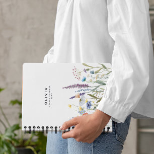 Fleur sauvage aquarelle personnalisé