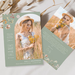 Fleur sauvage Bloom Graduation Photo Merci