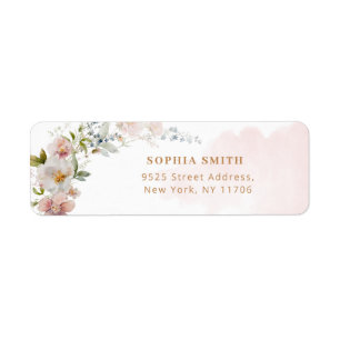 Fleur sauvage blush floral return Adresse Label