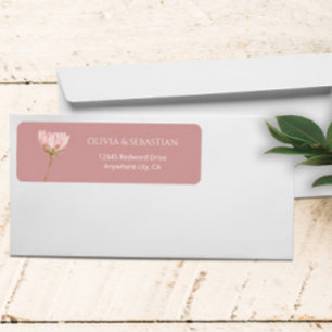 Fleur sauvage Boho Dusty Rose Mariage Adresse de r