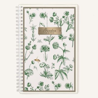Fleur sauvage Carnet Little Bee Beekeeper Gardener