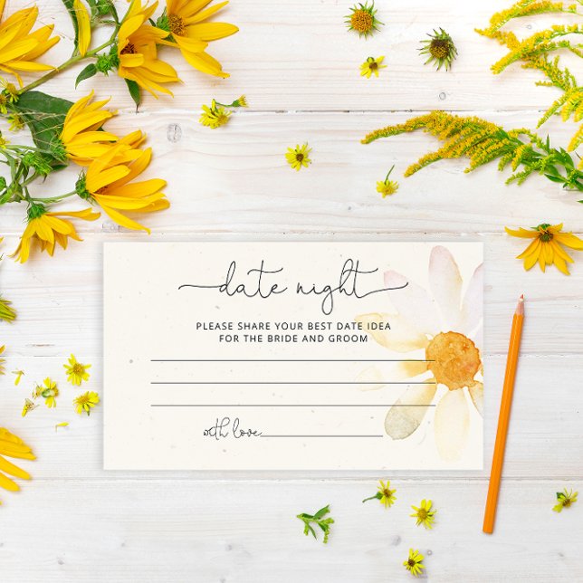 Fleur sauvage date nuit idées carte de boîtier (Créateur téléchargé)