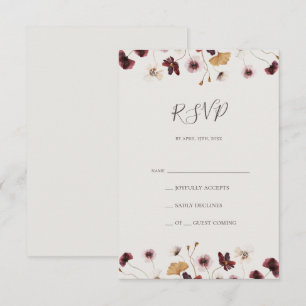 Fleur sauvage de Cuivre Bourgogne Carte RSVP bei