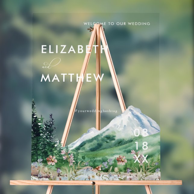 Fleur sauvage de montagne | Bienvenue Mariage (Neutre)